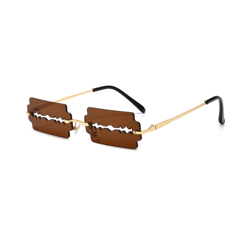 Trendy Hollow Blade Style Sunglasses for Fashionistas